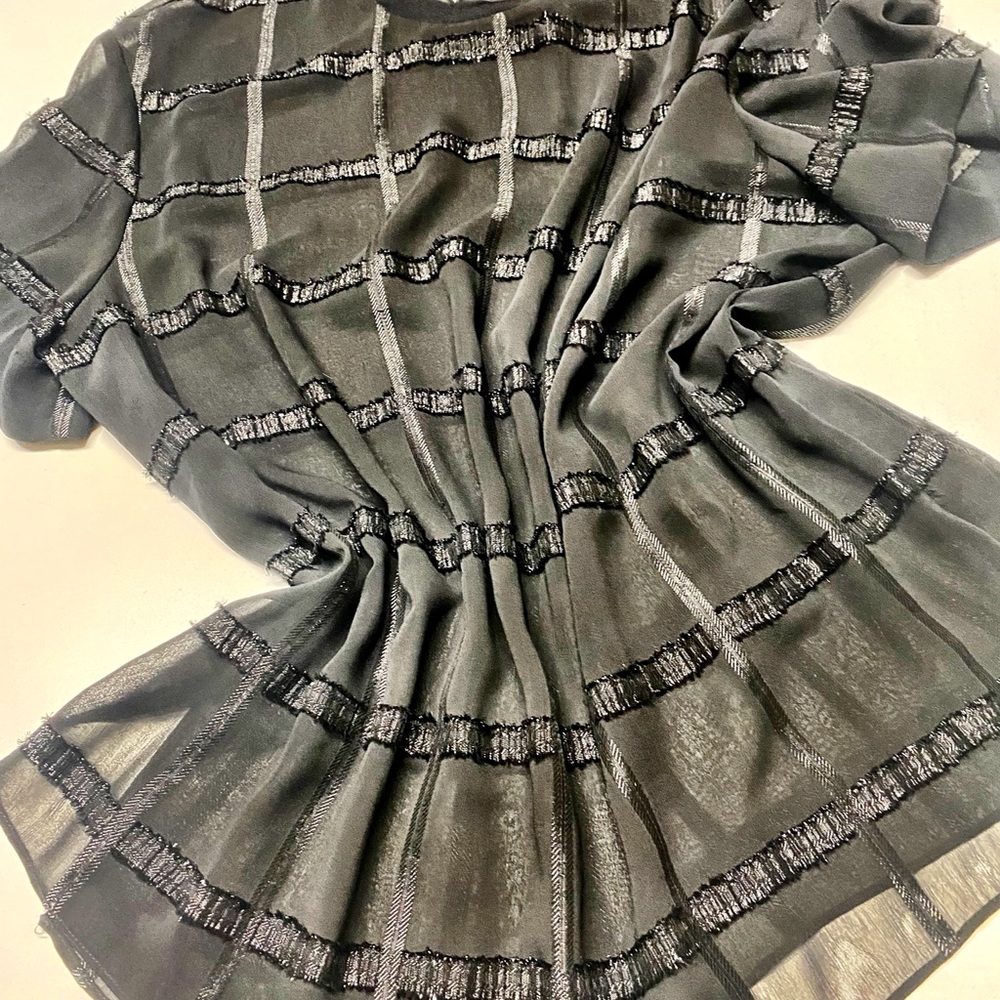 Marlene Birger sheer panel T